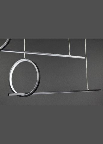 Люстра світлодіодна підвісна LED світильник для квартири на стелю лед 27172 Чорний 50-150х25х100 см. Sunnysky (364494558)