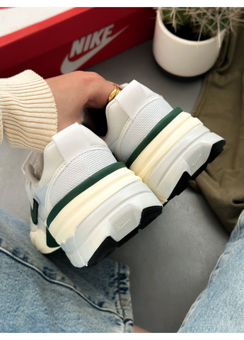 Кросівки жіночі і чоловічі Nike V2K Runtekk white green | В2К Рантекк білі зелені No Brand білі демісезони (349729021)