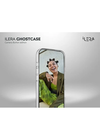 Чохол GhostCase Camera Button with MagSafe для Apple iPhone Air Transparent (ILGCAClCaBk17Air) [150398] iLera (399558139)