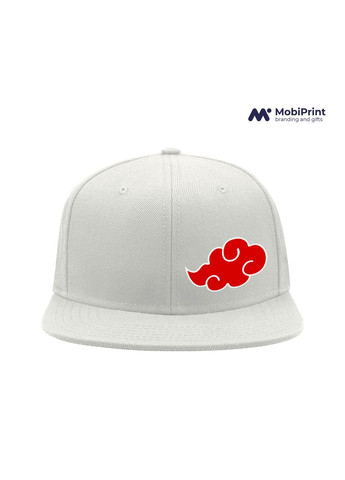 Кепка Snapback Облако Акацуки Наруто ( Akatsuki Naruto) Белый (9276-3044-WT) MobiPrint (292866278)