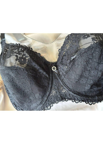 Чёрный бюстгальтер кружевной на косточках 11399 черный Lanny Mode