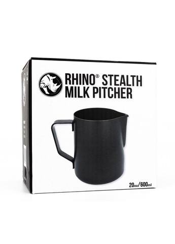 Питчер Stealth 600 мл. молочник Rhinowares Черный (R-RHTEF20OZ-VS) Rhino (303974613)