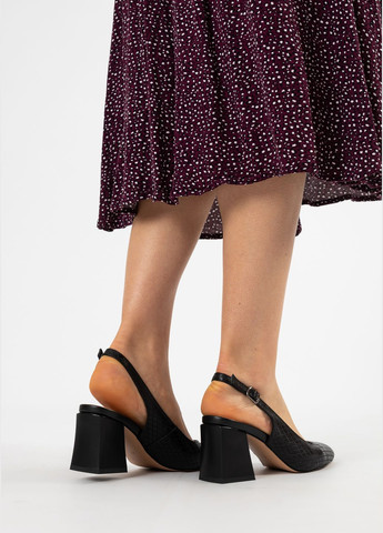 Черные босоножки (1382л) Sufinna