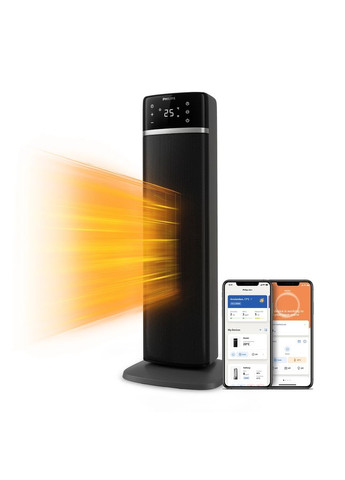 Тепловентилятор 5000 Series, 20м2, 2000Вт, електр. упр-ння, 58 х 19.6 х 21.2см, керамічний, дисплей,Wi-Fi, чорний Philips (315434661)