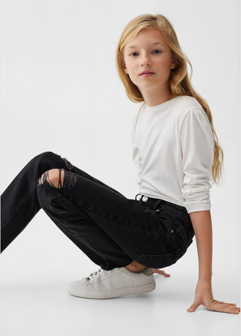 Джинси для дівчинки 9365 128 см Чорний 71117 Mango (276906357)