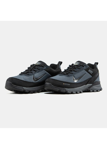 Темно-серые демисезонные кроссовки мужские nike rivah gore-tex grey black | найк ривах темно-серые No Brand