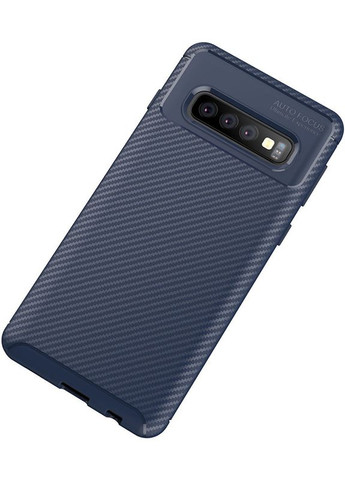 Чехол-накладка TPU Carbon Fiber 1,5mm Case Samsung Galaxy S10 Dark Blue Toto (301836287)