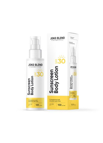 Joko Blend СОЛНЦЕЗАЩИТНЫЙ ЛОСЬОН ДЛЯ ТЕЛА SPF 30 100 МЛ — Крем, Украина (329901217)