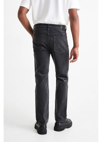 Серые кэжуал демисезонные брюки C&A