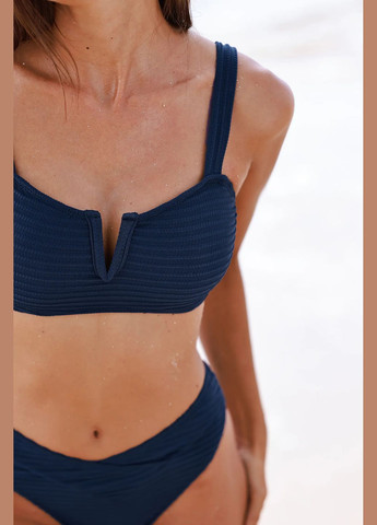 Темно-синий летний купальник CUPSHE