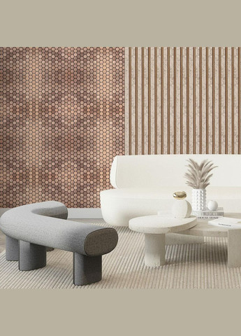 Самоклеящаяся алюминиевая плитка золотые соты 300х300х3мм (3DPanda-1924) Sticker Wall (323154867)