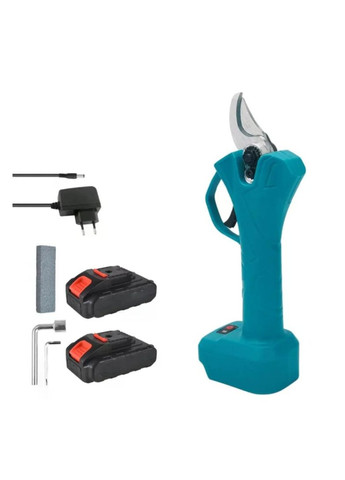 Аккумуляторный секатор для обрезки деревьев и кустарников садовые ножницы с 2 аккумуляторами 21V в кейсе No Brand (342746782)