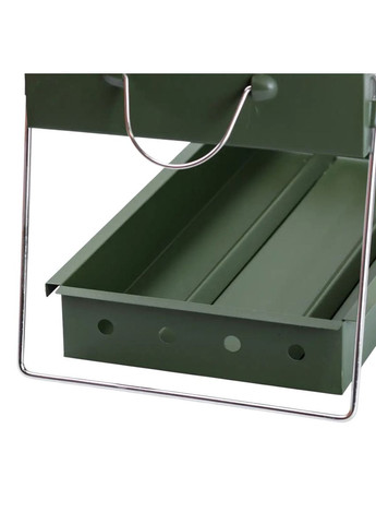 Мангал портативний складаний переносний з хромованою решіткою TS Kitchen (328441755)