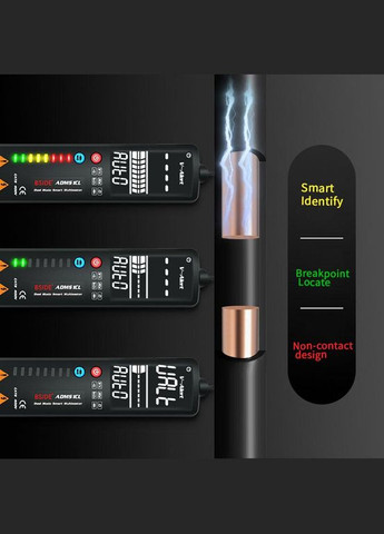 Бесконтактный индикатор напряжения S1CL с функцией мультиметра, тестера, измерителя напряжения Bside (303701122)