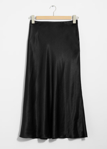 Черная праздничный однотонная юбка & Other Stories