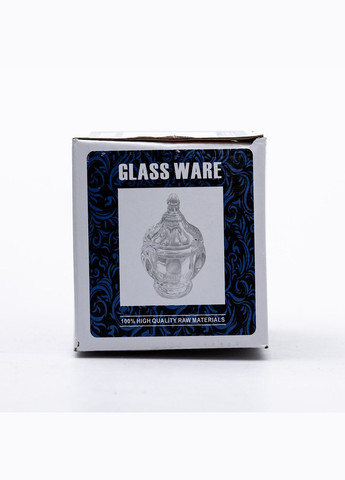 Сахарница с крышкой Ø8.5 см ваза сахарница круглая стеклянная HP-4-107 Yiwu (329375922)