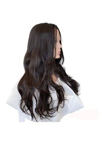 Парик женский длинный волнистый коричневый темный без челки с пробором 70см No Brand 7574 (299317365)