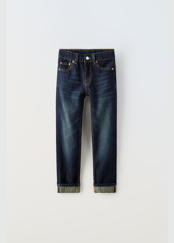 Темно-синие джинсы детские для мальчика original fit 4152/714 140 см синий Zara