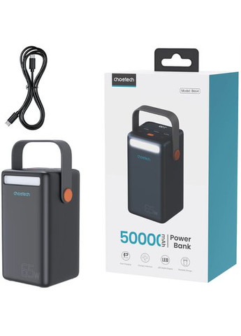 Портативная батарея Power bank B664 50000mAh 65W Black CHOETECH (315319392)