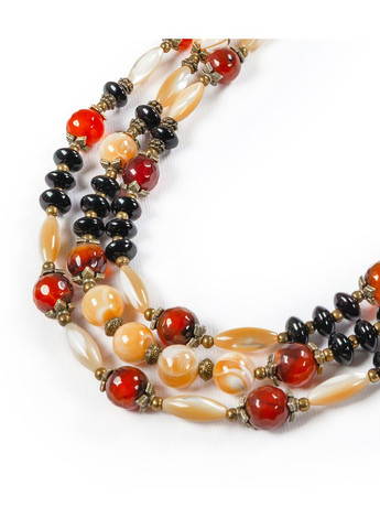 Бусы "Сафира" Агат, Перламутр Fursa fashion (366873647)