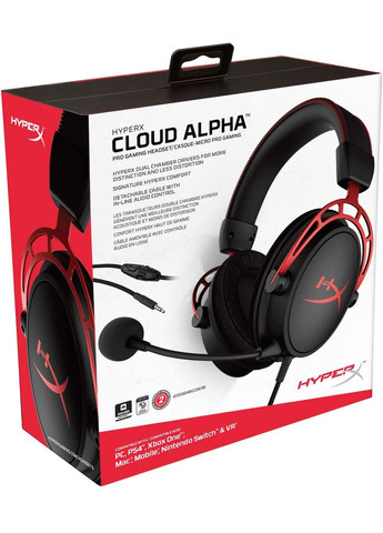 Наушники геймерские — игровая гарнитура Cloud Alpha (4P5L1AM) черная HyperX (325219527)