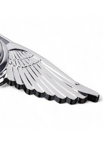 Емблема приціл орлині крила (металева LUXE версія) Хром 150г (на скотчі) Citroen (369611051)