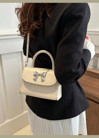 Женская классическая сумка 1610 кросс-боди через плечо белая No Brand (313235517)