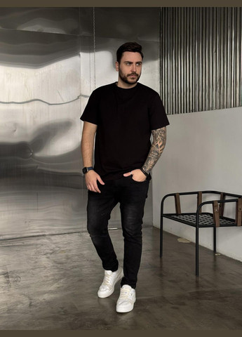 Черная базовая футболка⚡️ Luna