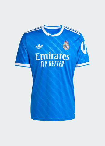 Синий демисезонный спортивный лонгслив adidas с логотипом