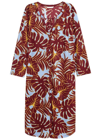 Бордова кежуал сукня H&M з малюнком