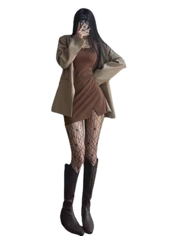 Колготки-сеточки Паутинка черные one size No Brand (315892243)