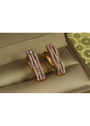 Серьги шезлонг 2 см золотистые love-shopping Xuping Jewelry (354655823)