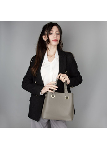 Сумка жіноча шкіряна 03630 темний тауп Virginia Conti (365957106)