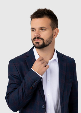 Піджак з візерунком чоловічий 499 Синій (2000990038104D) shop (2000990038104) Redpolo (365040777)