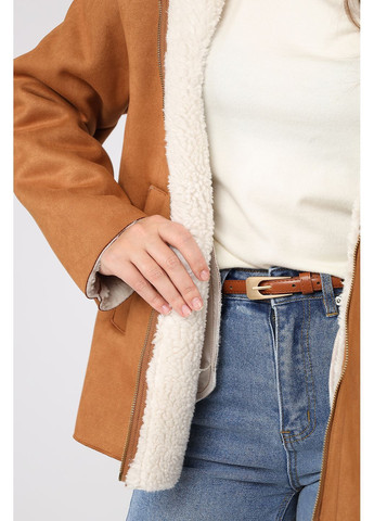 Коричнева зимня дублянка жіноча колір коричневий cb-00278623 Yuki