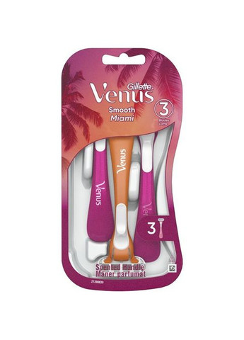 Бритва Venus Smooth Miami 3 шт. (8700216756884) Gillette Venus Smooth Miami 3 шт. (349822791)