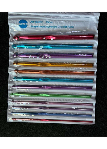 Набор алюминиевых для вязания 12 шт (2-8мм) Крючков (369401657)