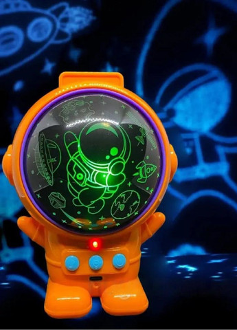 Ночник проектор звездного неба светильник светодиодный с USB космонавт для детей взрослых (476452-Prob) Оранжевый Unbranded (282821386)