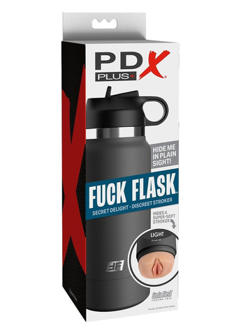 Мастурбатор вагина в колбе PDX Plus Fuck Flask телесный, 23.8 см Pipedream (361670322)