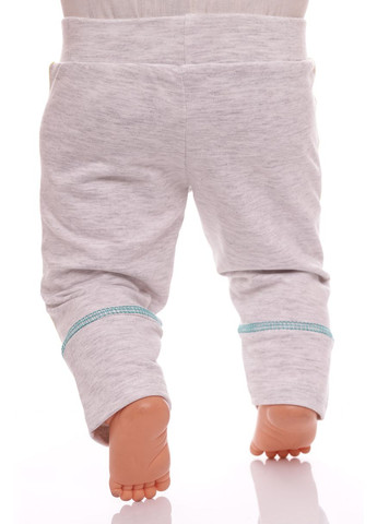 Сірий демісезонний костюм із довгим рукавом трійка для дівчинки трикотажний горошок сірий 74 см (33783) BABYKROHA