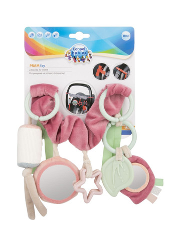 Підвіска на коляску для сидіння Pastel Friends, рожевий () Canpol Babies 68/072_pin (328395290)