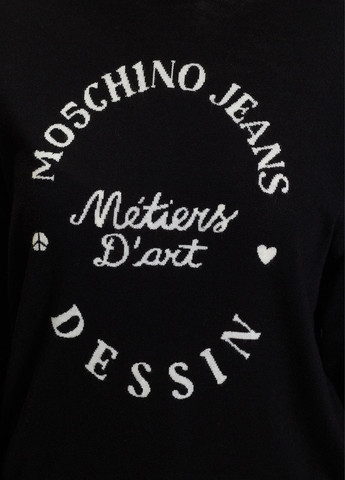 Чорний демісезонний светр Moschino Jeans
