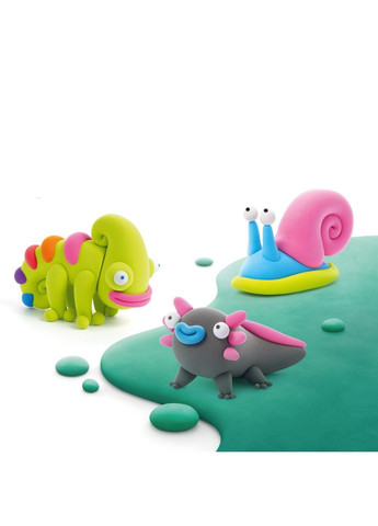 Набір пластиліну, що самостійно твердіє, Ліпака - Хамелеон, Гастропода, Аксолотль Lipaka (331299456)