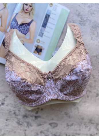 Пудровий пудровий бюстгальтер для грудей великого розміру на чашку е, ліфчик без поролону Lanny Mode
