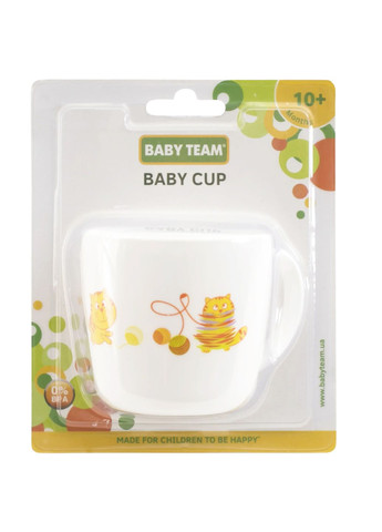 Чашка детская, 250 мл, белая () Baby Team 6006 (331790640)