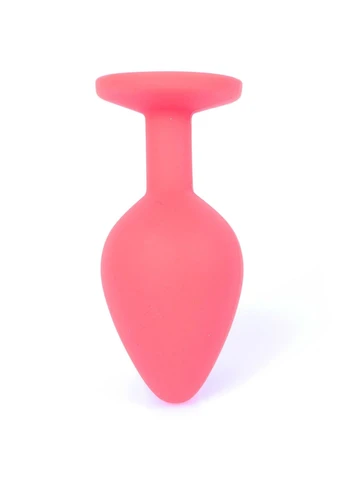 Анальная пробка HeavyFun Classic Jewellery Silicone Red Plug, диаметр 3,5 см, длина 8 см, Dark Blue B Series (397058209)