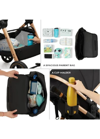 Универсальная коляска 3 в 1 Esme Pro Sand Beige, KSESME00BEG300N Kinderkraft (371686907)