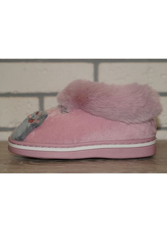 Тапочки дитячі Чуні з милим котиком бузкові з сірим Lion (285710595)