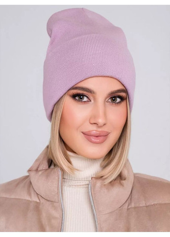 Молодежная двухслойная шапка бини лонг No Brand Шапка біні лонг лопата (362411558)