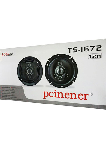 Автомобильные колонки TS-1672 F-157 акустика высокой мощности 16 см 500 Вт Черные TSI (297332095)